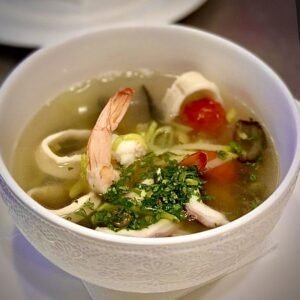 Catalan soup of seafood