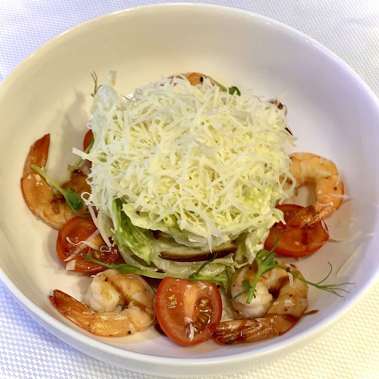 Caesar salad with shrimps 250g
