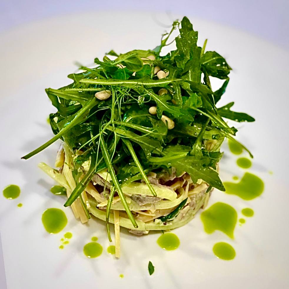 Salad "Amsterdam" with tongue and cheese 250g